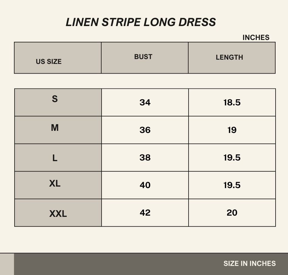 The Margot Stripes Linen gown