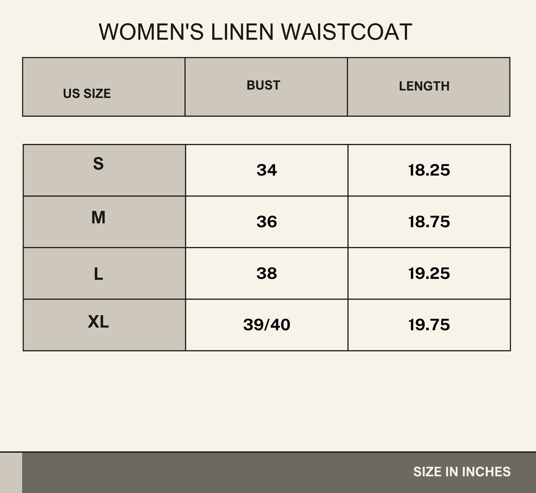 Célina Linen Waistcoat – Noir