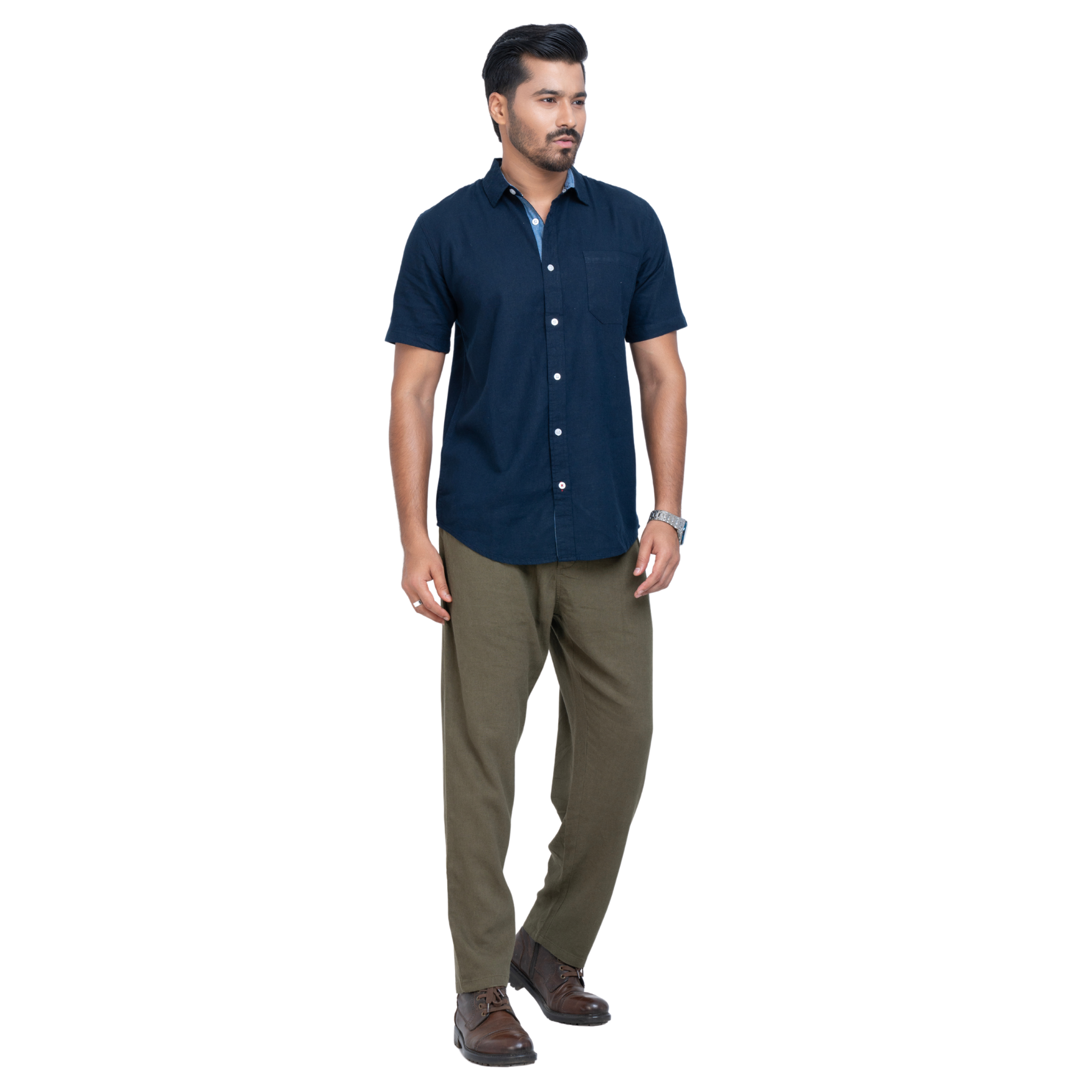 Dark Nevy Linen Shirt- Timeless Comfort