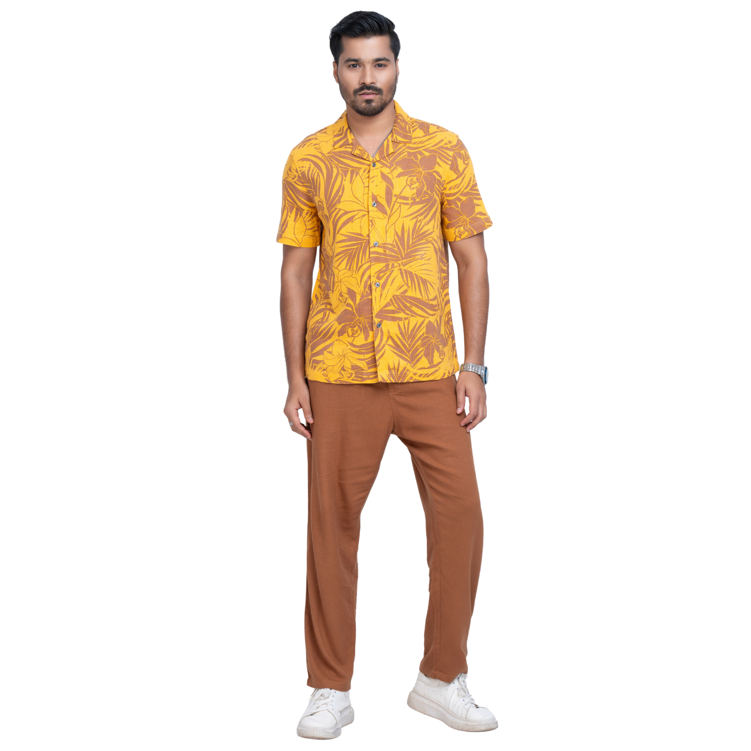 Tropical Linen Men's Shirt
