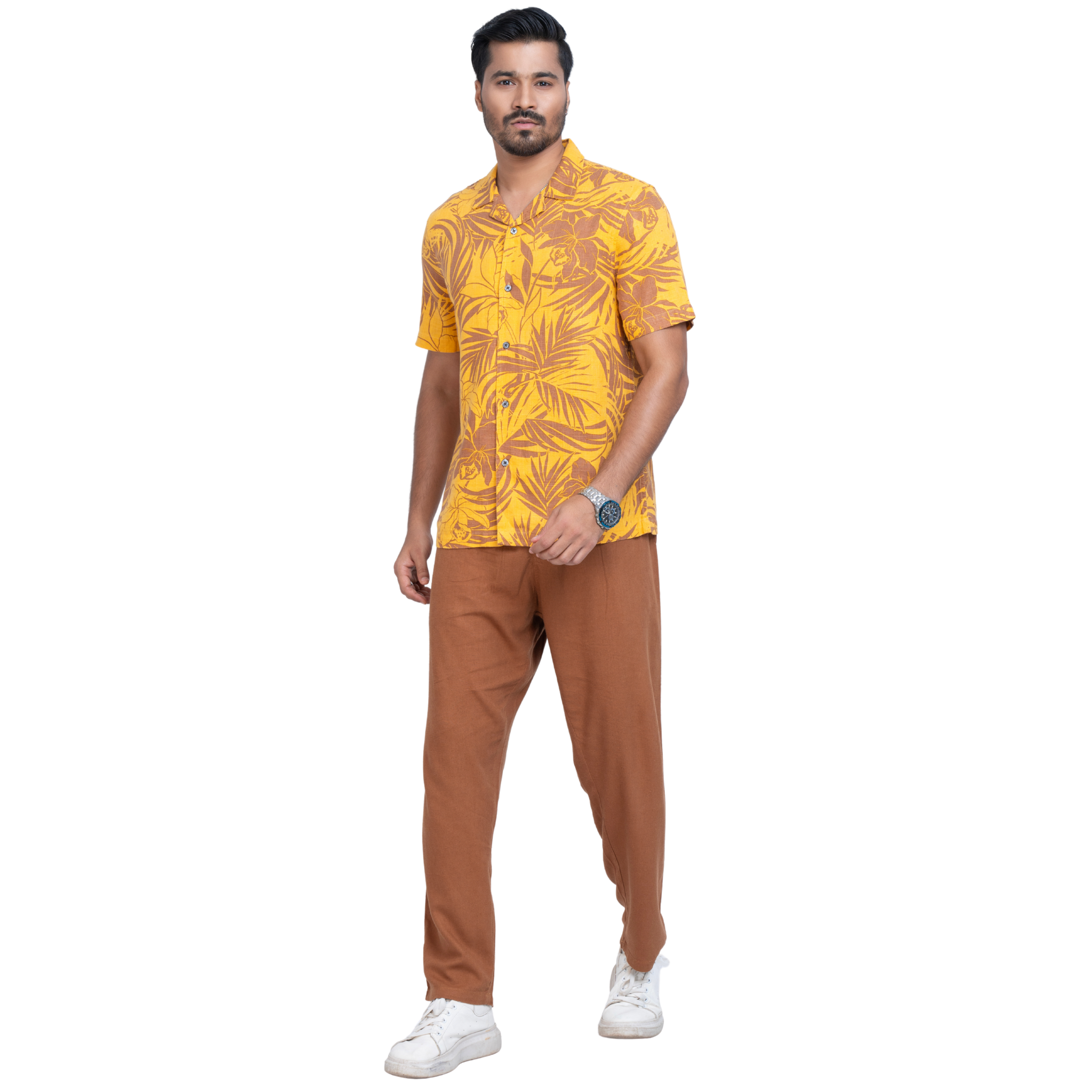 Tropical Linen Men's Shirt