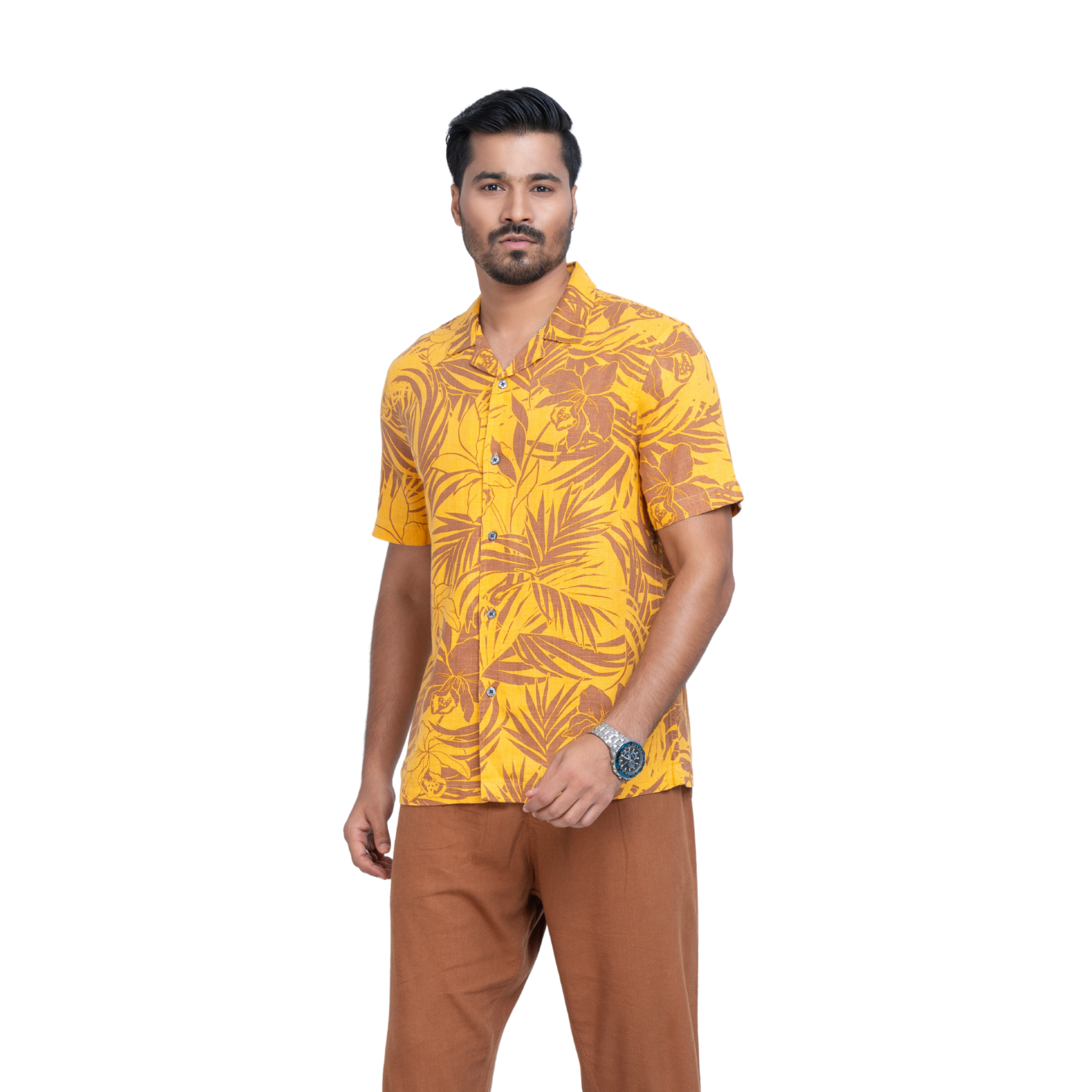 Tropical Linen Men's Shirt