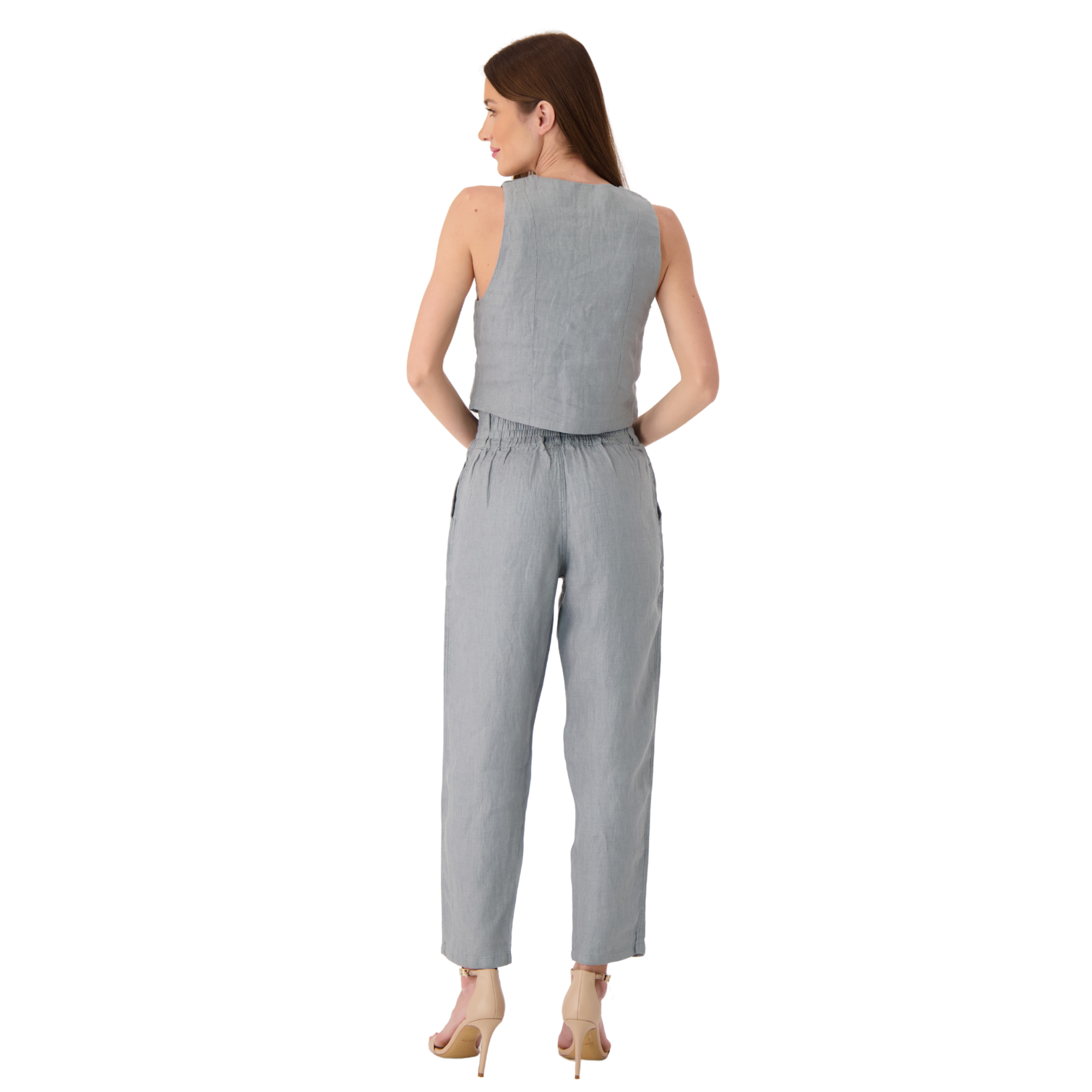 Sienna Tailored Linen Vest