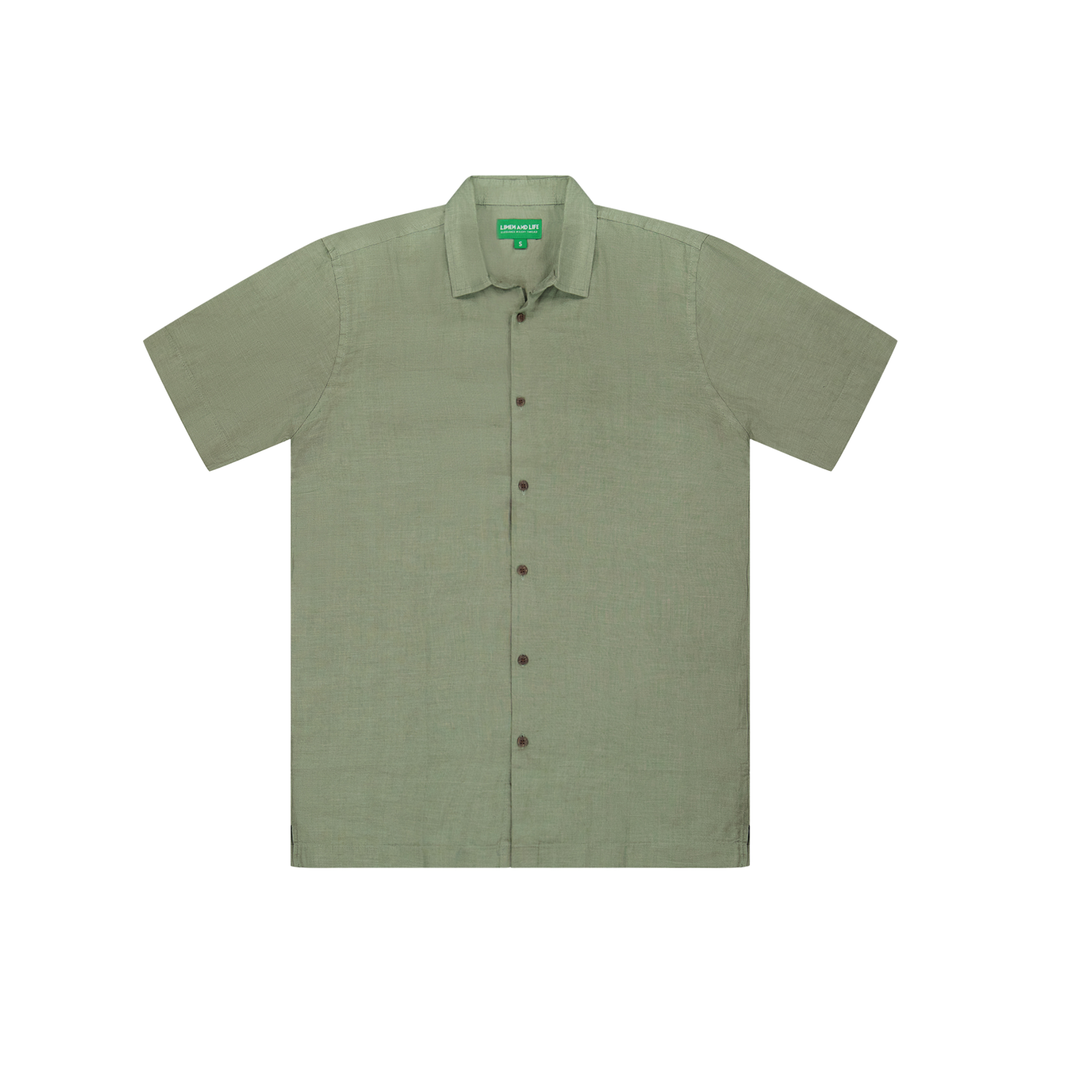 Arvénoir Classic Olive Linen Shirt