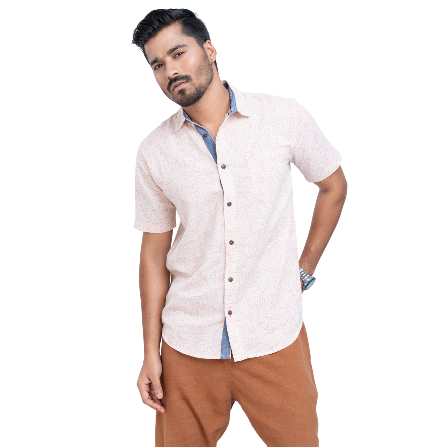 Printed Laguna Linen Men's Shirt