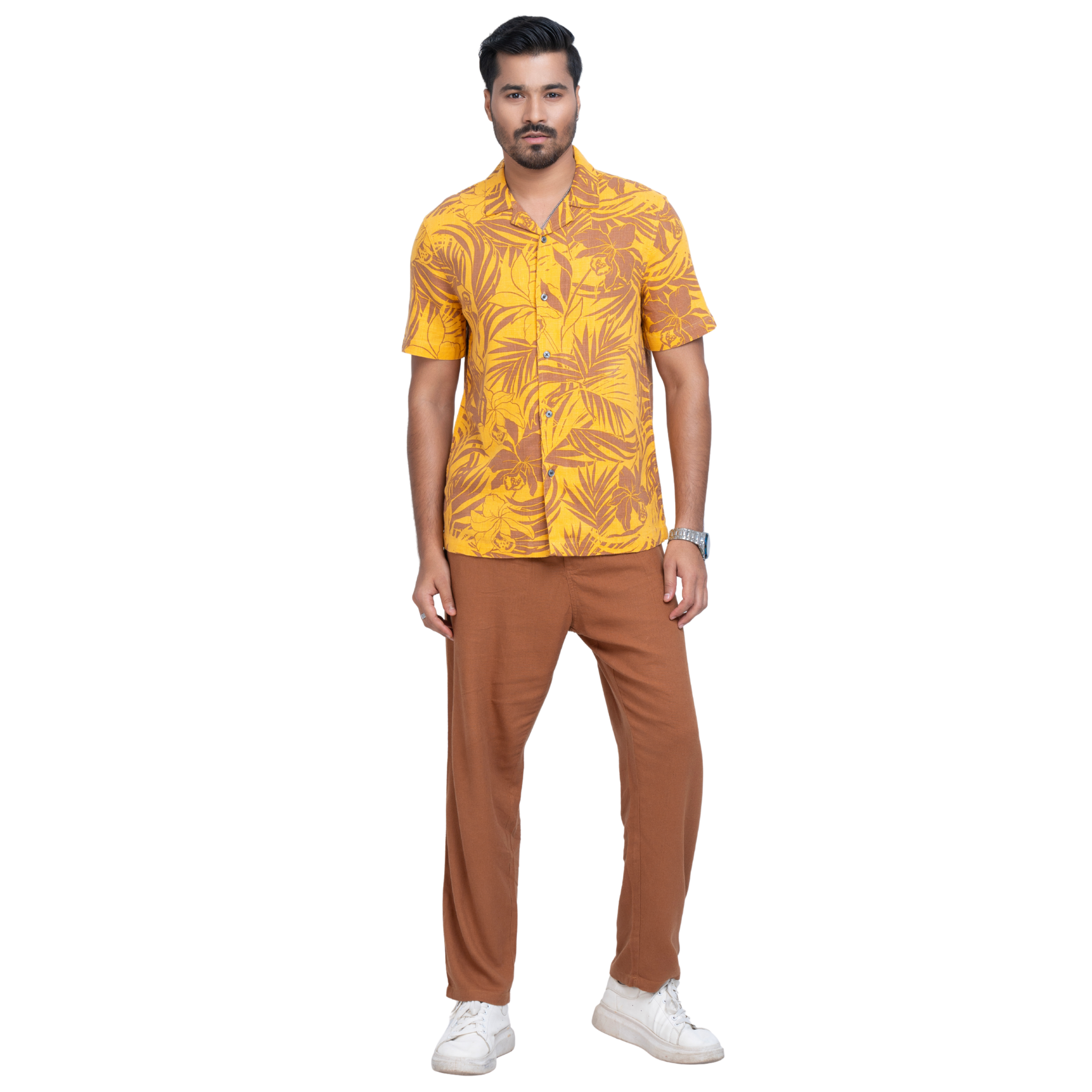 Tropical Linen Men's Shirt